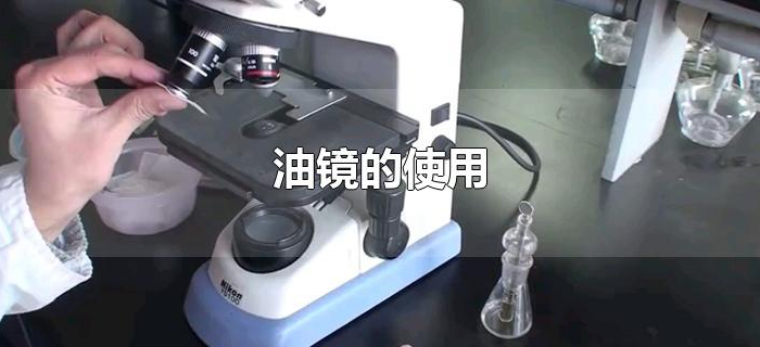 油镜的使用 油镜的使用