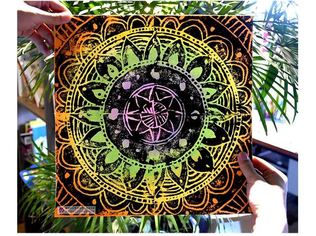 儿童版画绘画入门（超有趣的儿童版画这样玩--印出美丽的曼陀罗）(15)