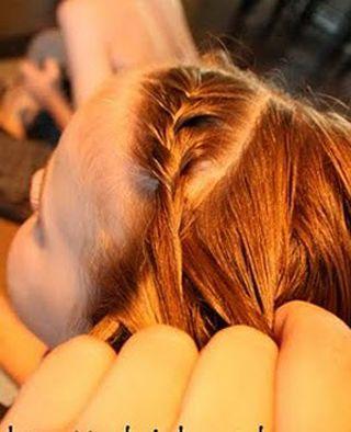 儿童编发随手一扎都这么好看(2款俏皮可爱的儿童编发扎发图解)(12)