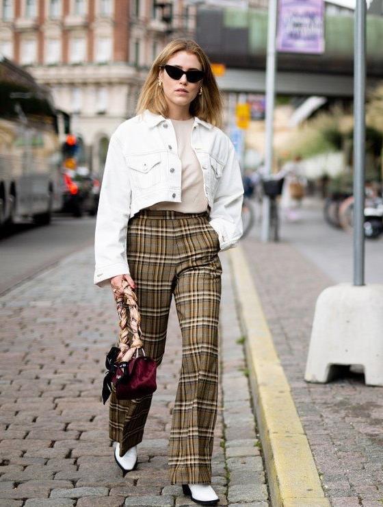 秋冬宽松直筒翻边牛仔裤搭配靴(最近火了一种穿法)(10)