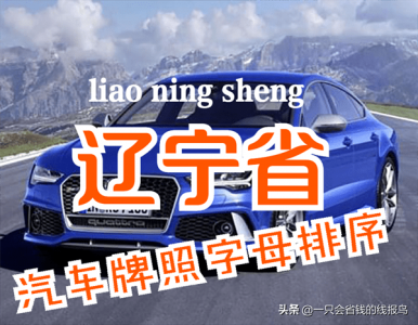 ​辽宁省车牌号字母代表(辽宁省14个城市车牌号)