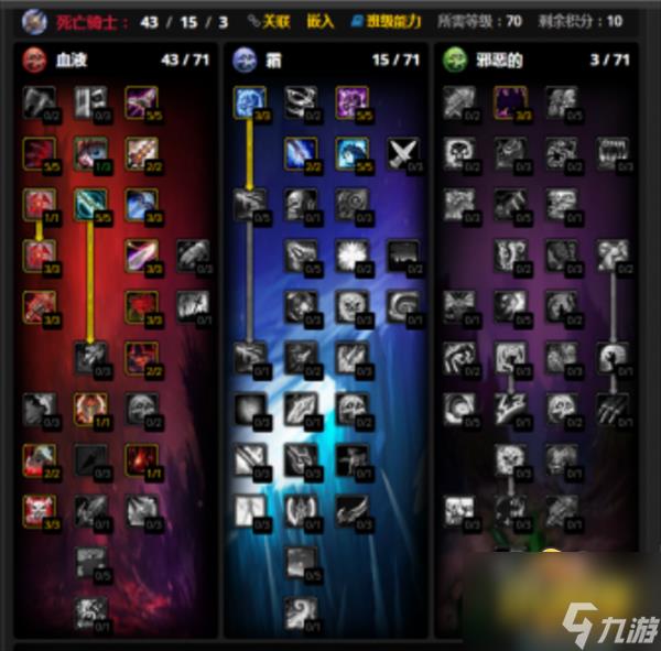 魔兽世界wlk血dk天赋怎么怎么加点-怀旧服WLK血DK攻略