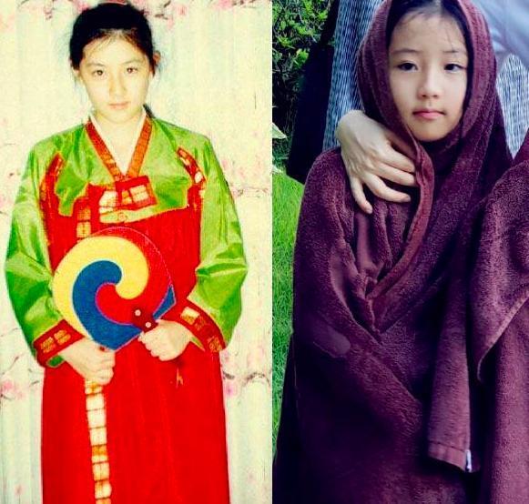 李英爱带娃太称职，爬山全程护着儿女，郑承彬比哥哥更像妈妈