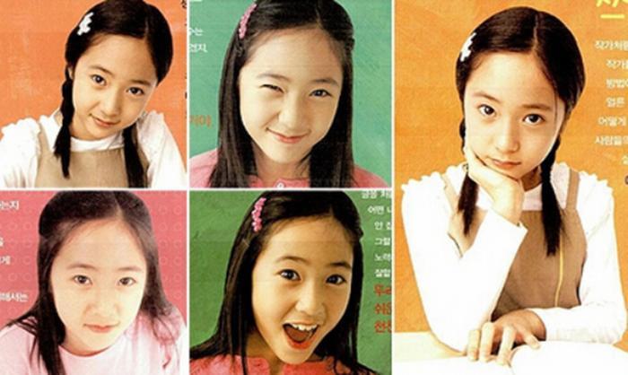 韩星童年照,车银优果然是“脸蛋天才”,郑秀晶不像“冰山女神”
