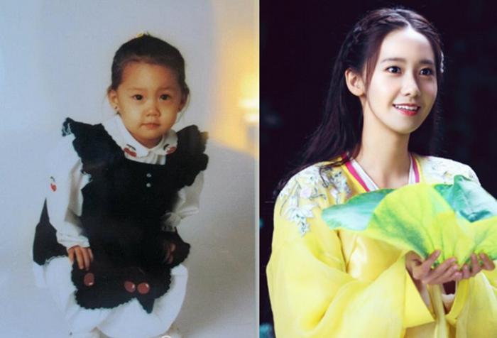 韩星童年照,车银优果然是“脸蛋天才”,郑秀晶不像“冰山女神”