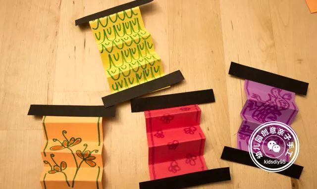 幼儿园新年手工集合:灯笼鞭炮樱花树等,五个教程三岁孩子可学习