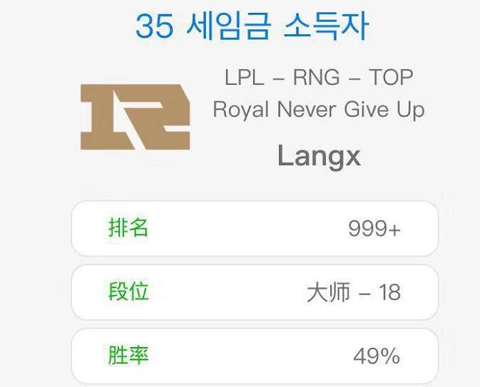 身陷低分段，RNG狼行主动改名，新昵称让人摸不着头脑