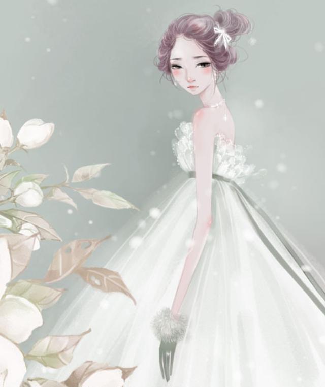 动漫手绘画：唯美系列，图2娇小玲珑，图3个性十足，图5气质高雅