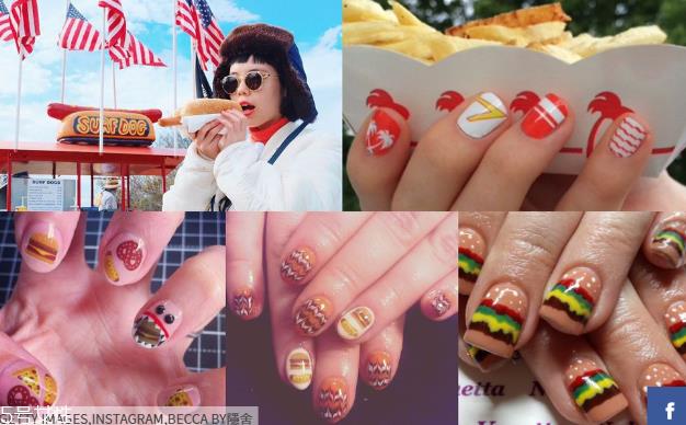 食物图案美甲大全 寿司烧肉美甲治愈不开心 食物图案美甲大全 寿司烧肉美甲治愈不开心