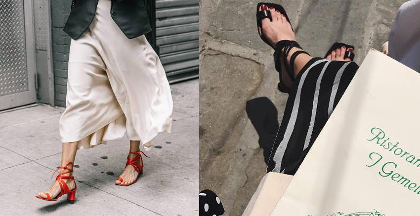 绑带凉鞋怎么搭配好看图片 绑带凉鞋怎么搭配好看图片