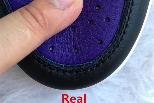 aj1黑紫脚趾真假对比 坚决抵制假货 aj1黑紫脚趾真假对比 坚决抵制假货