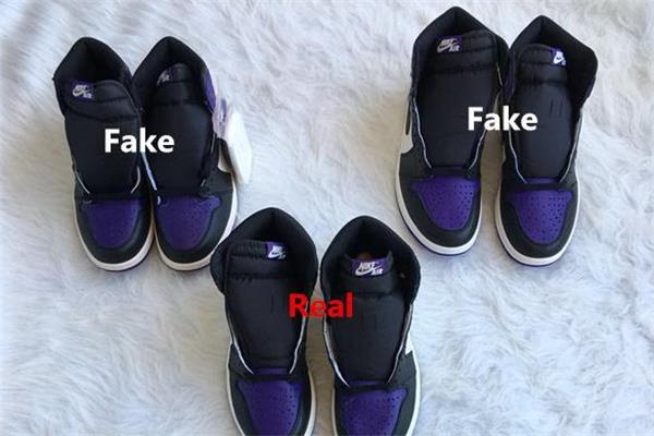aj1黑紫脚趾真假对比 坚决抵制假货 aj1黑紫脚趾真假对比 坚决抵制假货