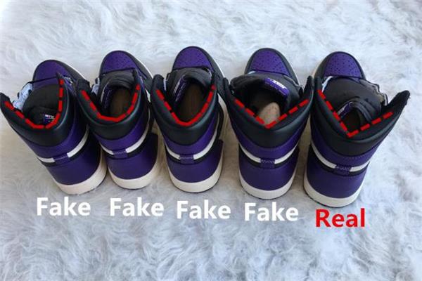aj1黑紫脚趾真假对比 坚决抵制假货 aj1黑紫脚趾真假对比 坚决抵制假货