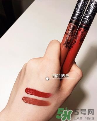 kat von d lolita2唇釉试色