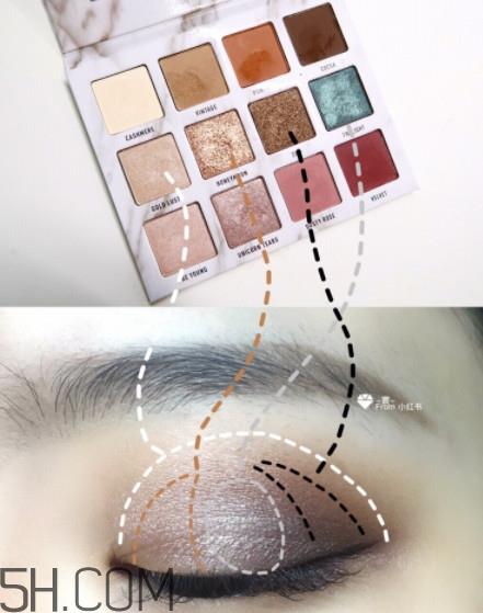 venus marble眼影怎么用 3种画法教程