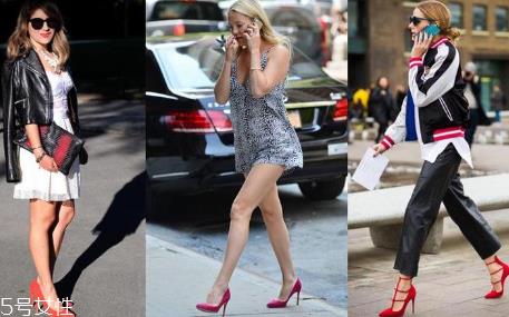 红色高跟鞋怎么搭配 如火如荼的夏日风尚