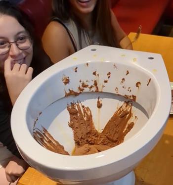 在马桶里吃巧克力冰淇淋?这个甜品创意差点创死我!