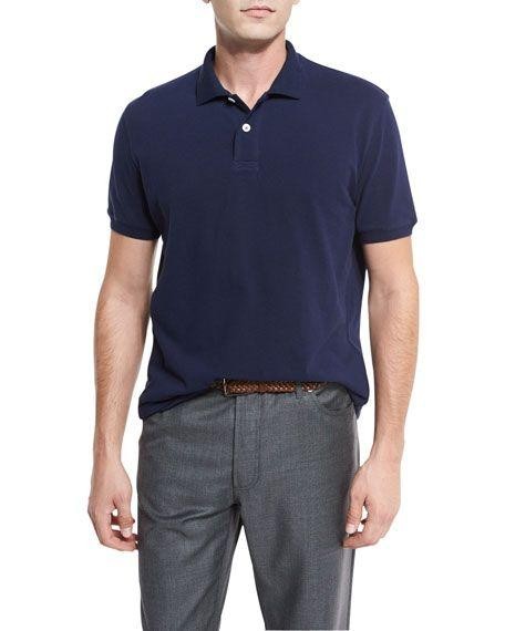 藏蓝色t恤穿搭(今夏超火的藏蓝色T恤)(11)