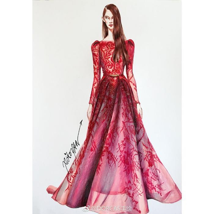 时装画  
街拍手绘 
礼服手绘 
成衣手绘
都是
马克笔 服装效果图
来