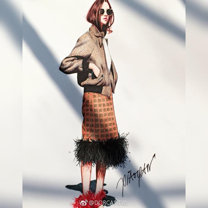 时装画  
街拍手绘 
礼服手绘 
成衣手绘
都是
马克笔 服装效果图
来