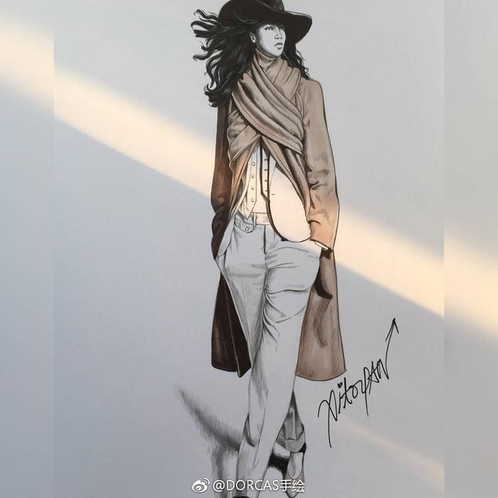 时装画  
街拍手绘 
礼服手绘 
成衣手绘
都是
马克笔 服装效果图
来