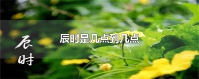 ​辰时是几点到几点