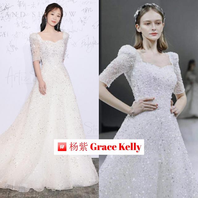 杨紫粉色百褶裙穿搭（精选杨紫出道以来的穿搭）(46)