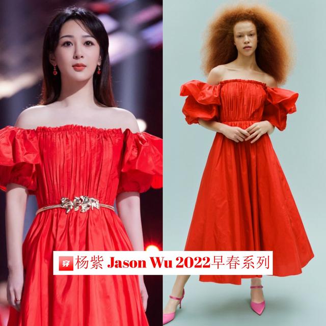 杨紫粉色百褶裙穿搭（精选杨紫出道以来的穿搭）(50)