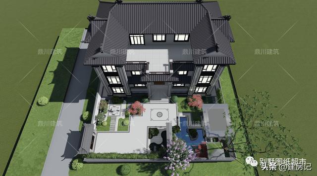 简单大方别墅庭院设计(4套农村别墅庭院设计方案)(19)