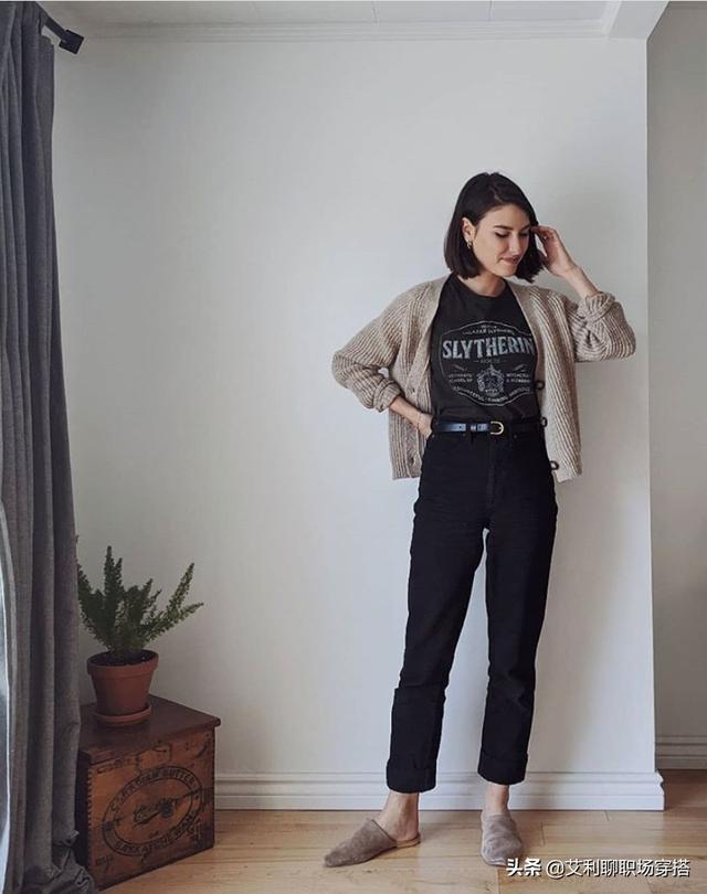 毛衣小开衫的新穿法(一件毛衣10种穿法)(8)