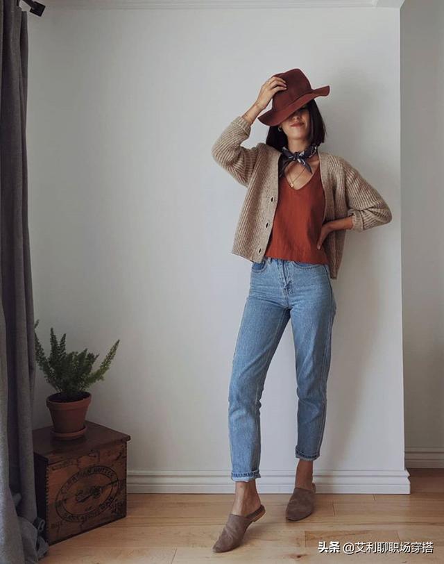 毛衣小开衫的新穿法(一件毛衣10种穿法)(11)