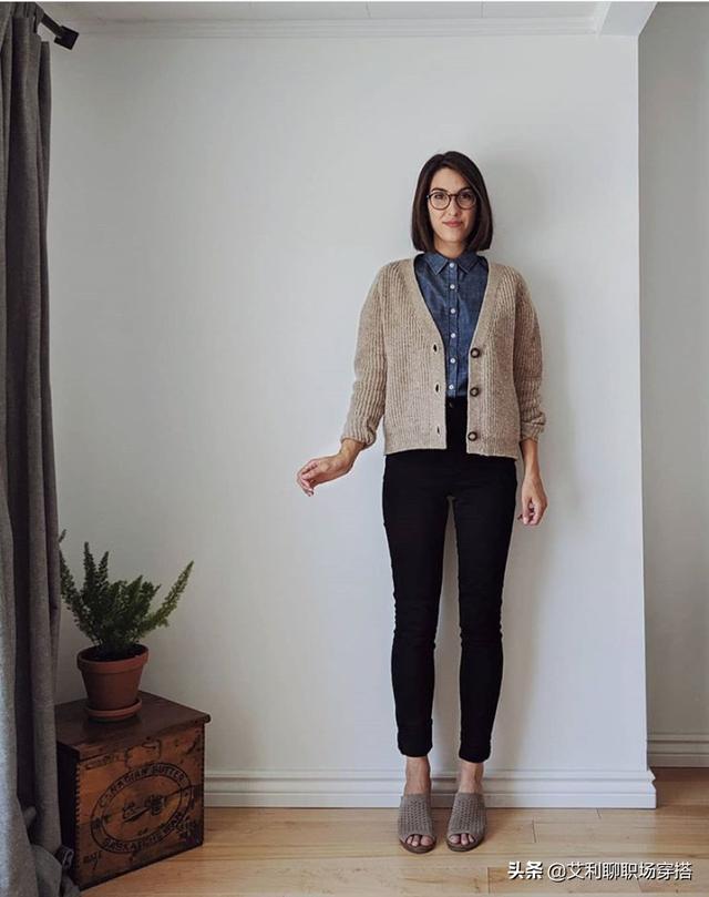 毛衣小开衫的新穿法(一件毛衣10种穿法)(5)
