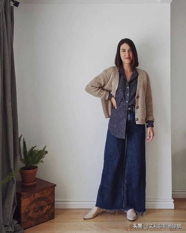 毛衣小开衫的新穿法(一件毛衣10种穿法)(9)