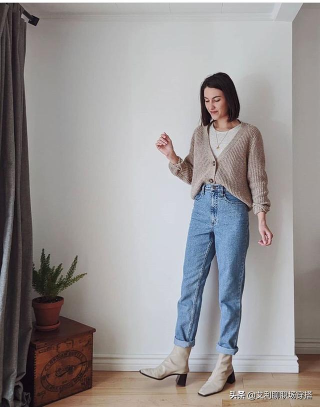 毛衣小开衫的新穿法(一件毛衣10种穿法)(6)