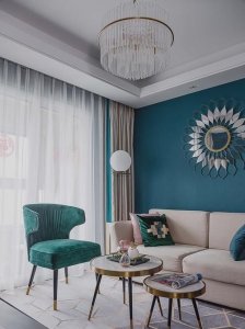 ​孔雀蓝配什么颜色,孔雀蓝和什么颜色最配图片