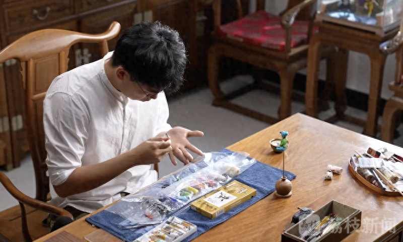 郎佳子彧(古老面塑潮出圈)